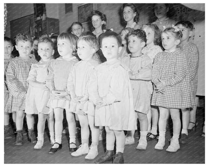 Preschool Children at LEcole Maternelle 1944 - Available at KNOWOL