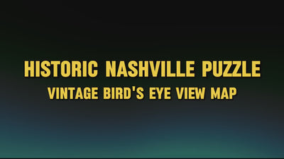 Nashville, TN Vintage Map Jigsaw Puzzle
