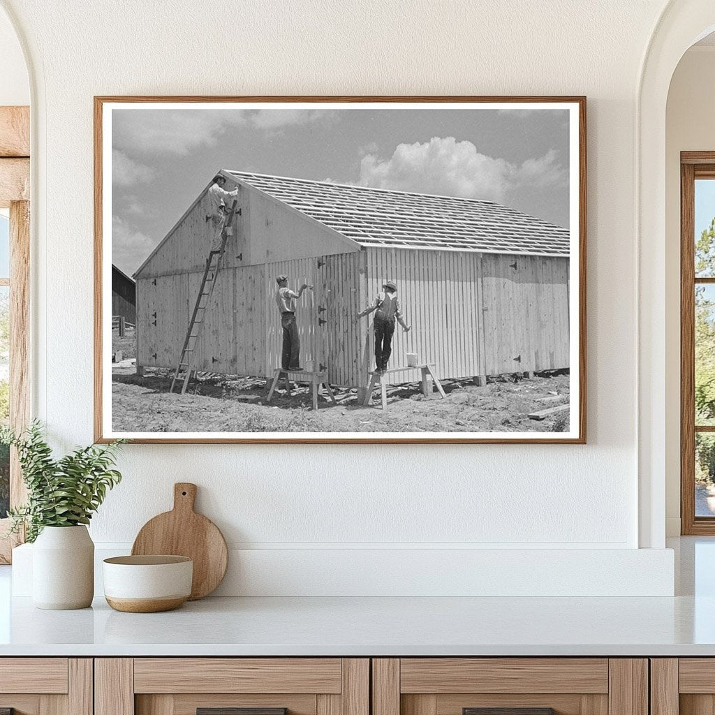 Prime Coating a New Barn Southeast Missouri May 1938 - Available at KNOWOL