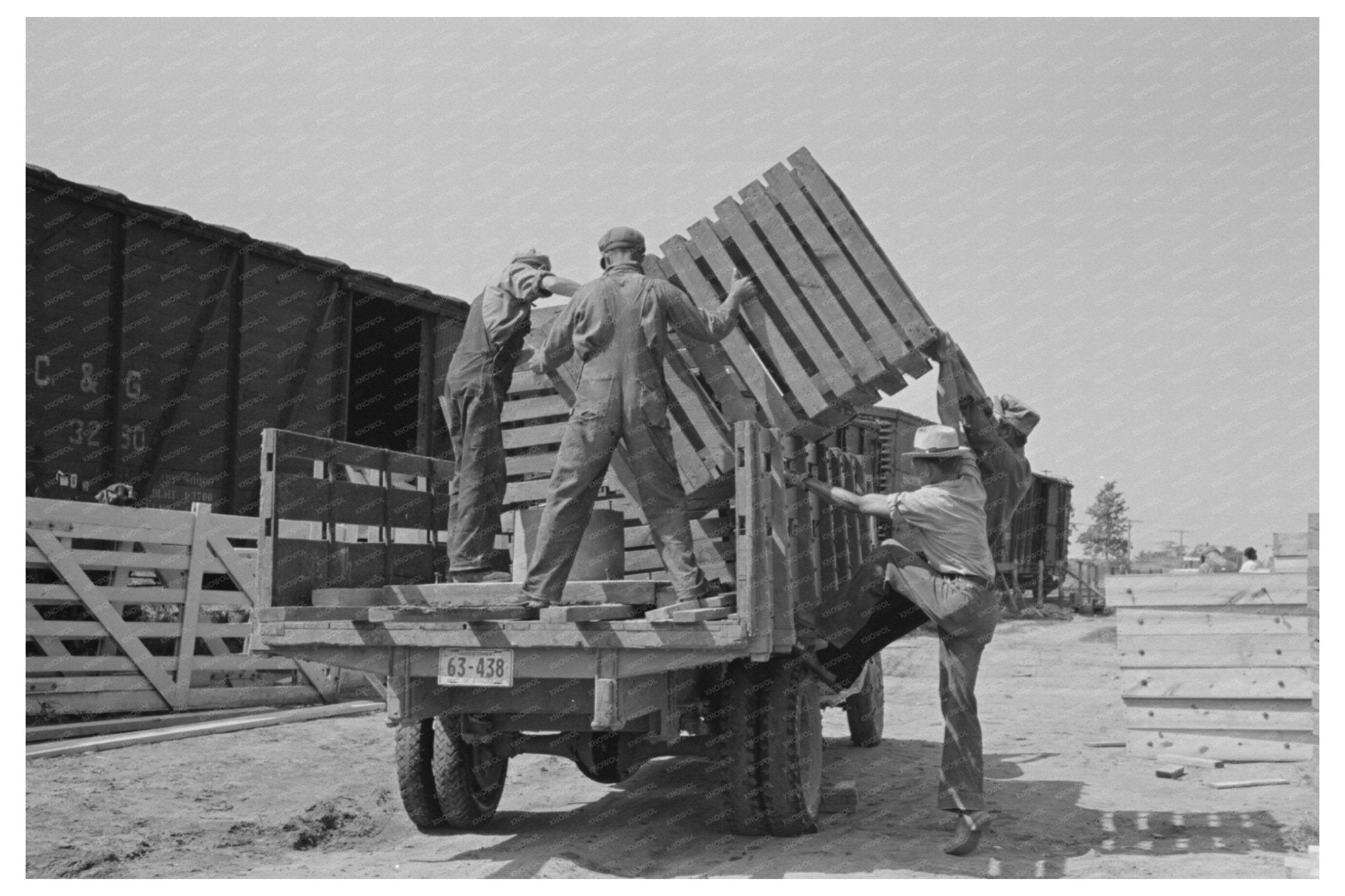 Privies Loaded on Truck in New Madrid County 1938 - Available at KNOWOL