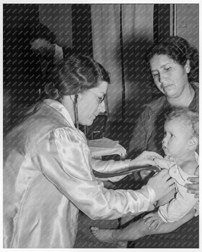 Public Health Doctor at Well - Baby Clinic in Calipatria California February 1939 - Available at KNOWOL