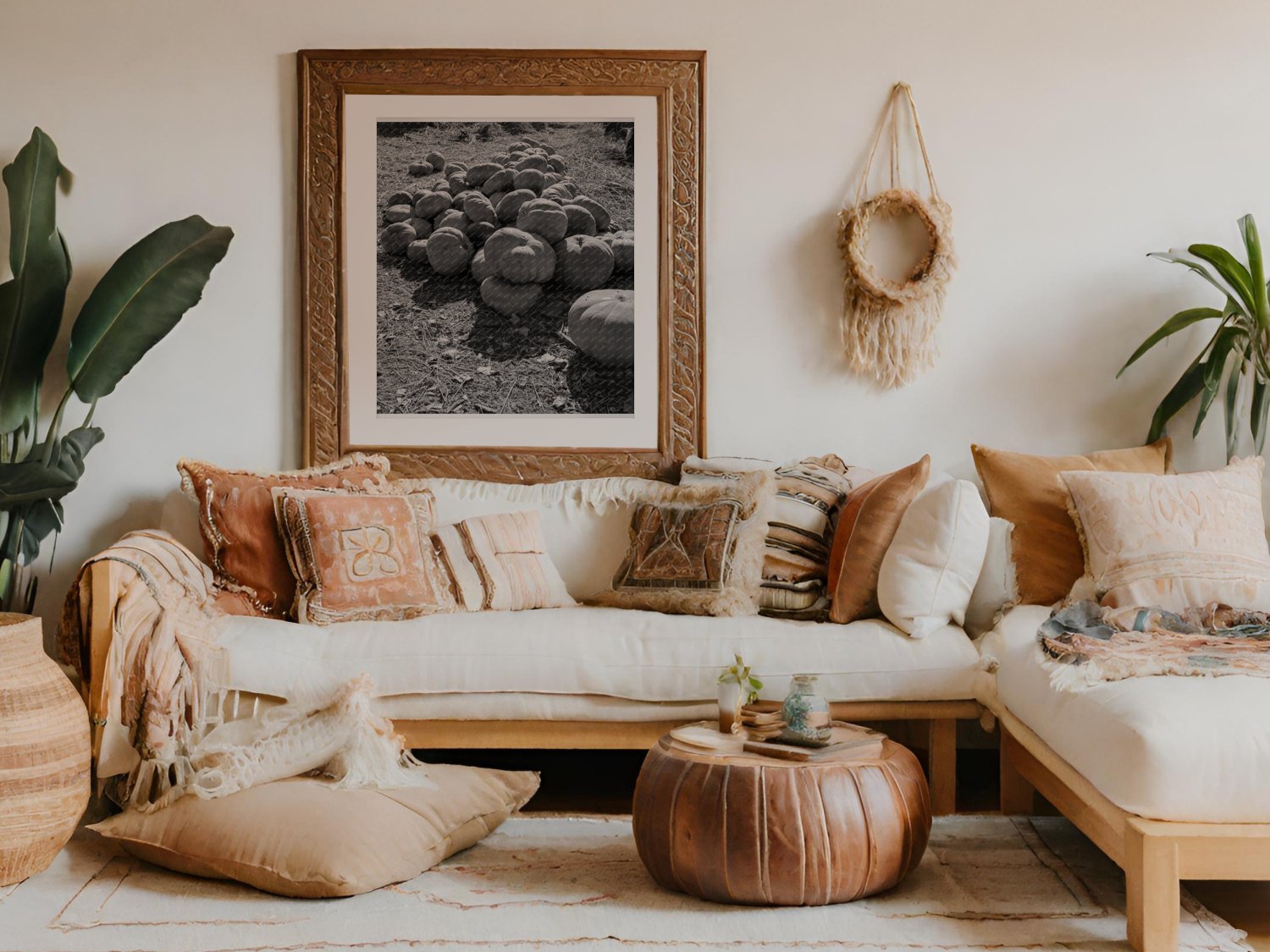 Pumpkins in Barnyard at Dimotakis Farm 1938 - Available at KNOWOL