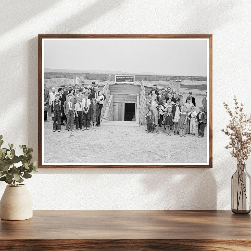 Quaker Congregation in Dead Ox Flat Oregon 1939 - Available at KNOWOL