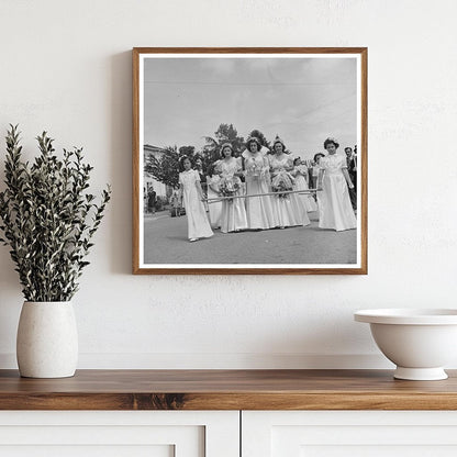 Queen and Court at Fiesta of the Holy Ghost 1942 - Available at KNOWOL