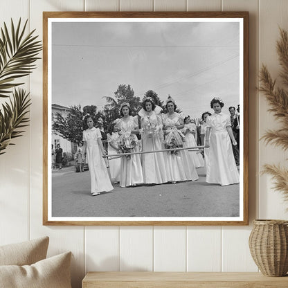 Queen and Court at Fiesta of the Holy Ghost 1942 - Available at KNOWOL