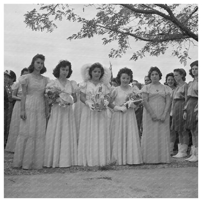 Queen and Maids at Festival of Holy Ghost Novato 1942 - Available at KNOWOL