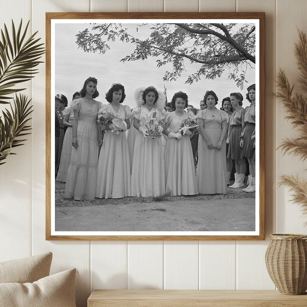 Queen and Maids at Festival of Holy Ghost Novato 1942 - Available at KNOWOL