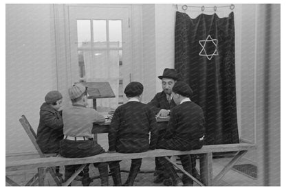 Rabbi Instructing Children in Orthodox Religion 1936 - Available at KNOWOL