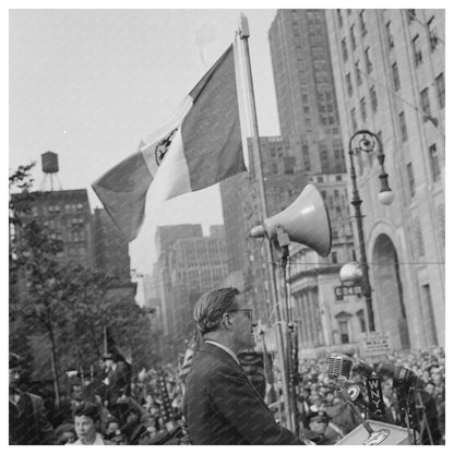 Rabbi Stephen S. Wise at D - Day Rally NYC June 6 1944 - Available at KNOWOL