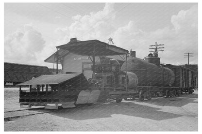 Railroad Weed Burner in Port Barre Louisiana 1938 - Available at KNOWOL