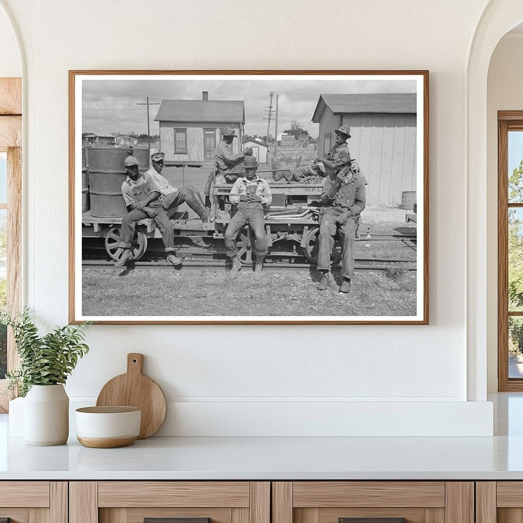 Railroad Workers in Port Barre Louisiana 1938 - Available at KNOWOL