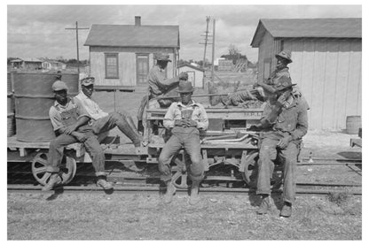 Railroad Workers in Port Barre Louisiana 1938 - Available at KNOWOL