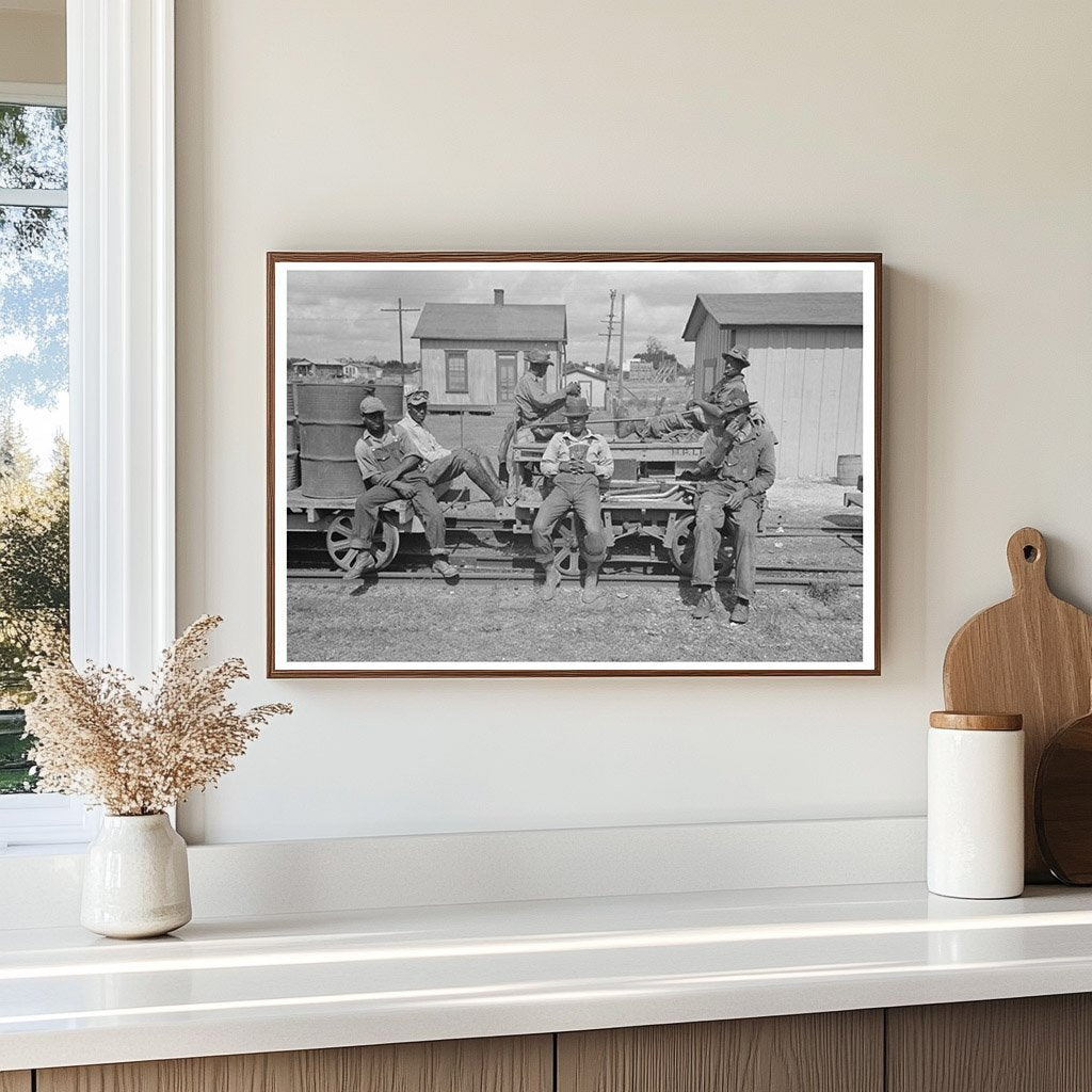 Railroad Workers in Port Barre Louisiana 1938 - Available at KNOWOL