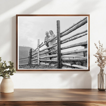 Rancher Family on Cut - Over Land Idaho October 1939 - Available at KNOWOL