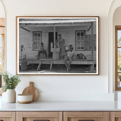 Rear Porch of Cabin in Southeast Missouri 1938 - Available at KNOWOL