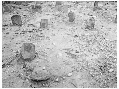 Red Clay Cemetery in Person County North Carolina 1939 - Available at KNOWOL