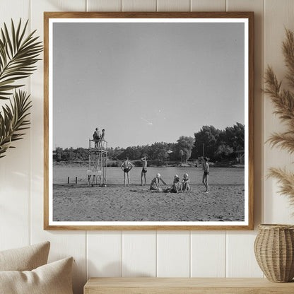 Redding California Municipal Beach June 1942 Image - Available at KNOWOL