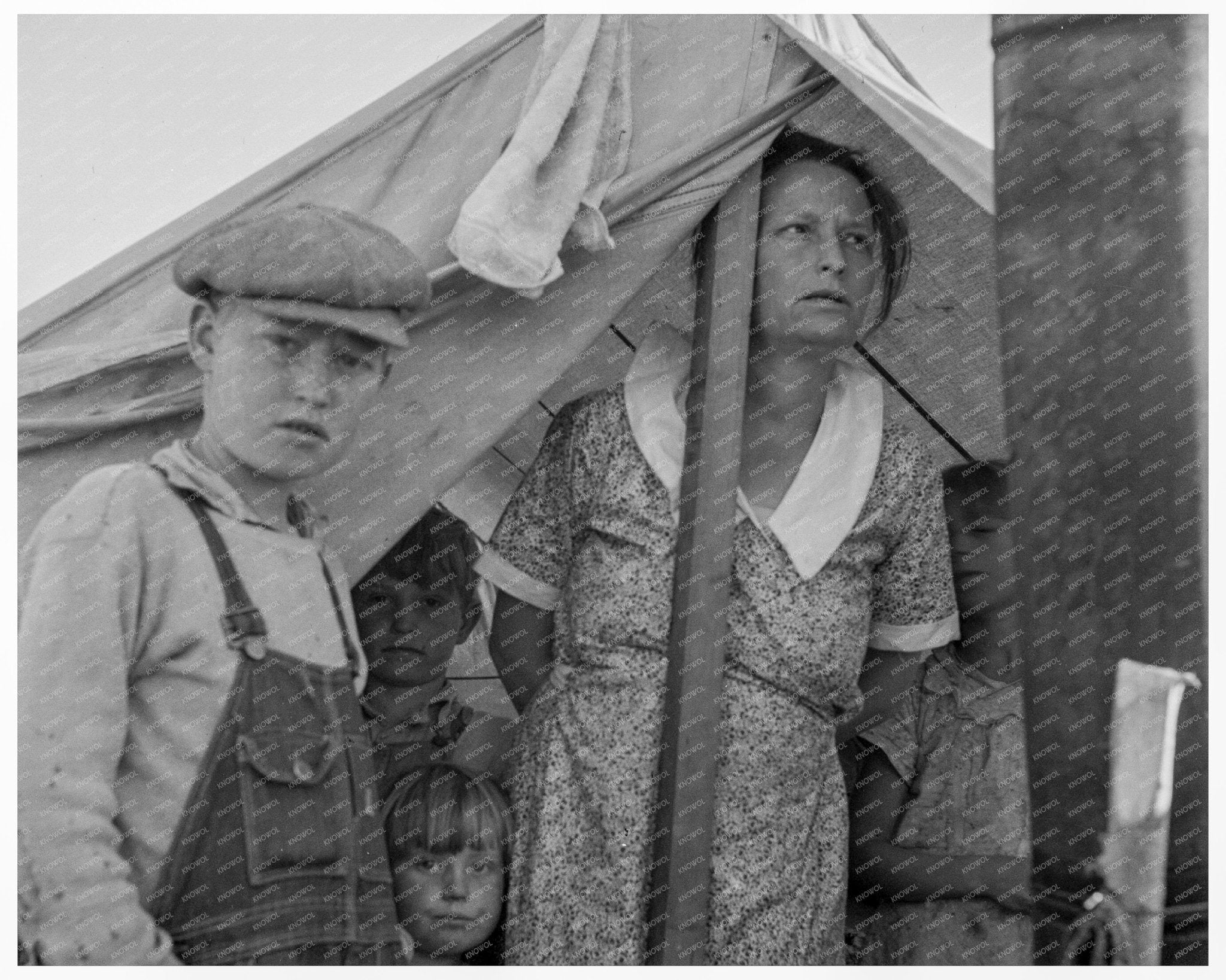 Refugee Family in California Spring 1937 - Available at KNOWOL