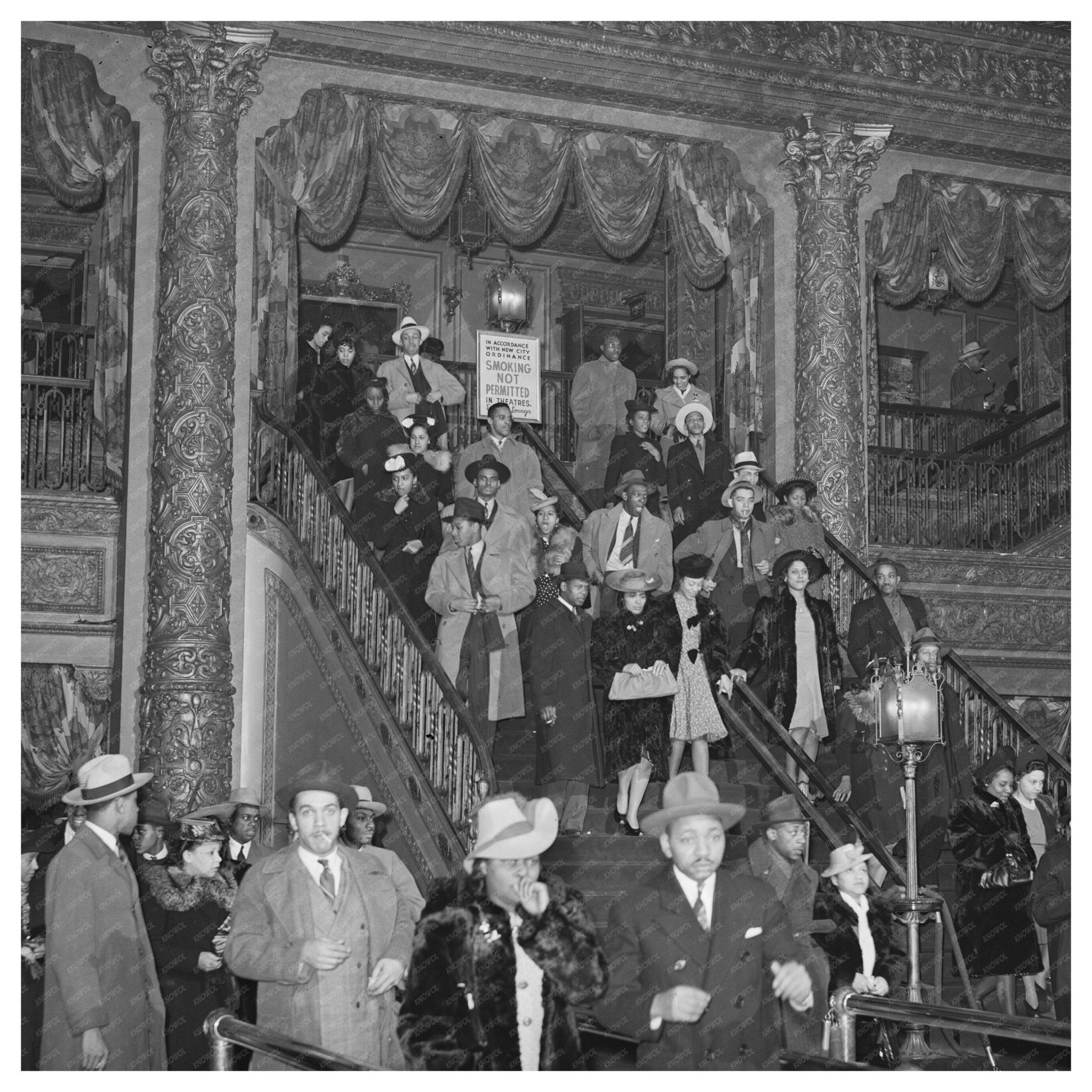 Regal Theater Crowd in Chicago April 1941 - Available at KNOWOL