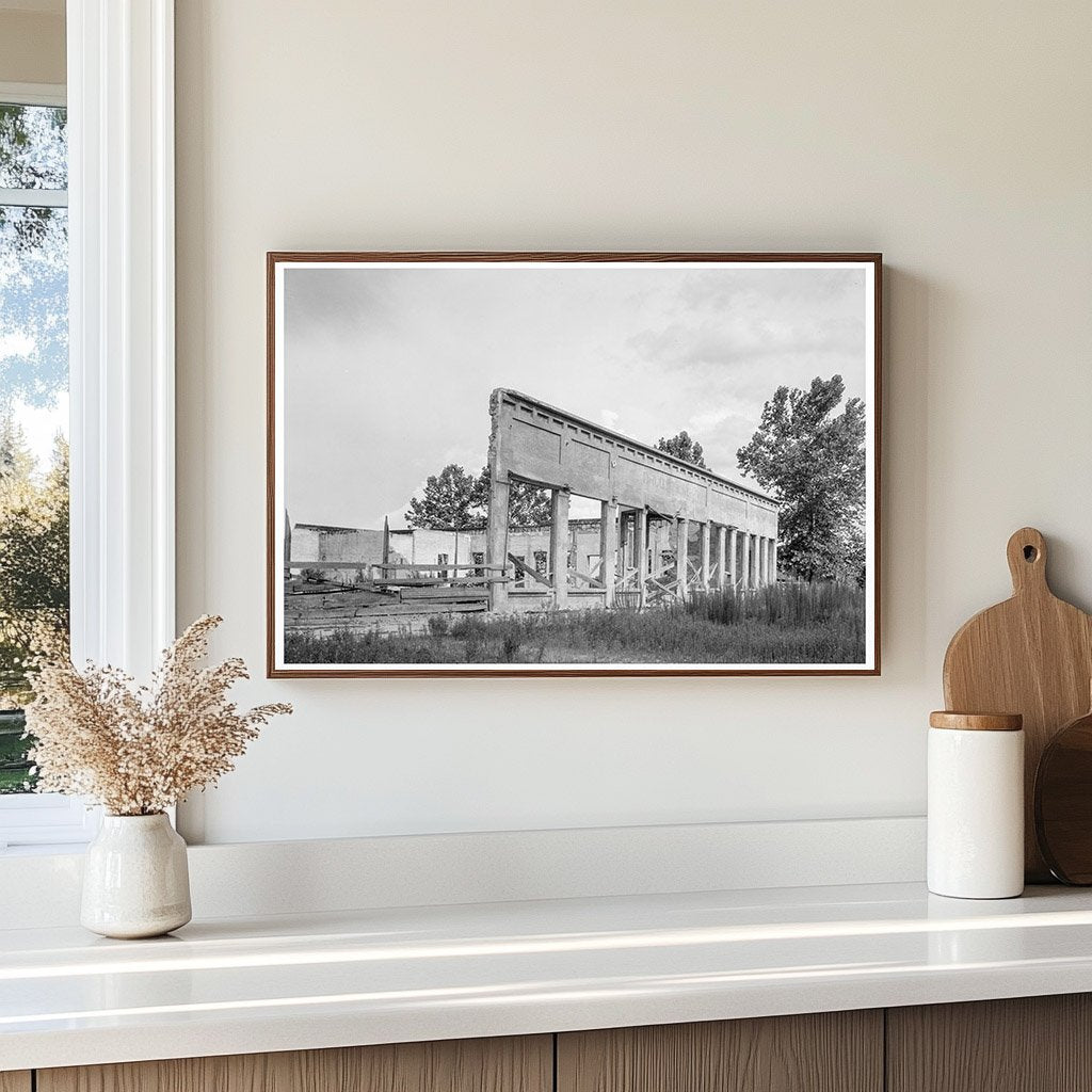 Remains of Storefronts in Fullerton Louisiana 1937 - Available at KNOWOL