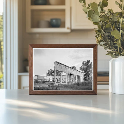 Remains of Storefronts in Fullerton Louisiana 1937 - Available at KNOWOL