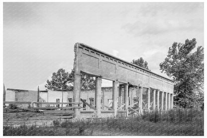 Remains of Storefronts in Fullerton Louisiana 1937 - Available at KNOWOL