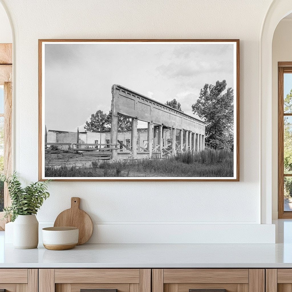 Remains of Storefronts in Fullerton Louisiana 1937 - Available at KNOWOL