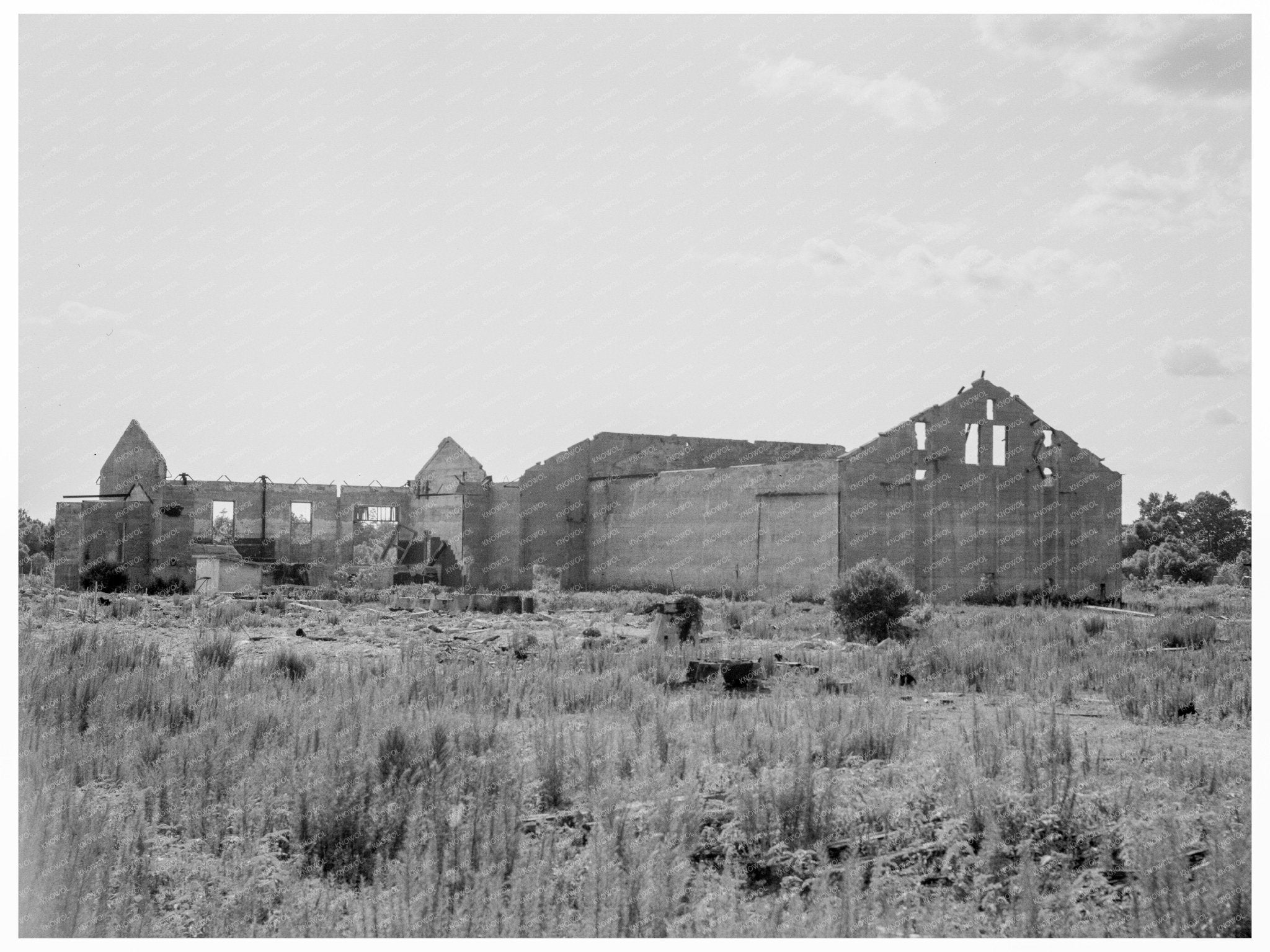 Remnants of Sawmill in Fullerton Louisiana 1937 - Available at KNOWOL