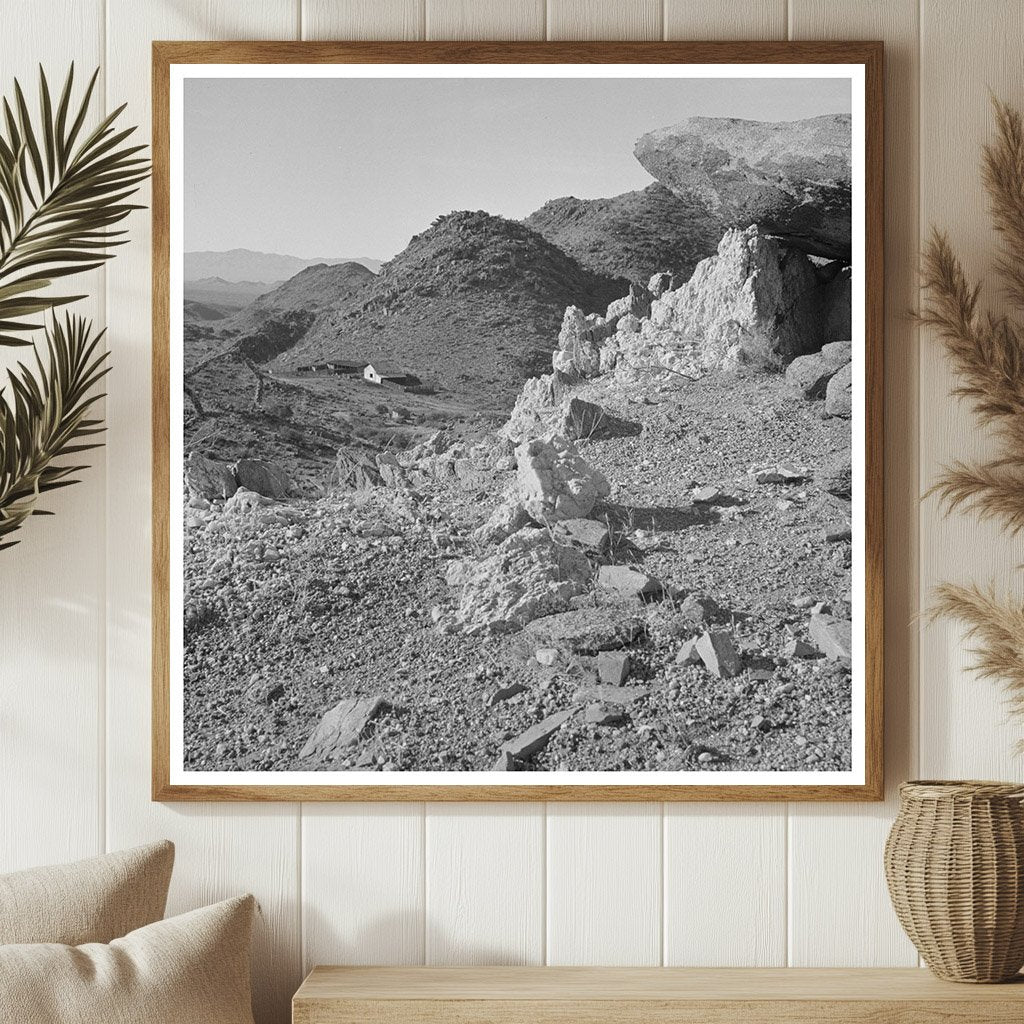 Remote Ranch in Kingman Arizona Desert Landscape 1940 - Available at KNOWOL