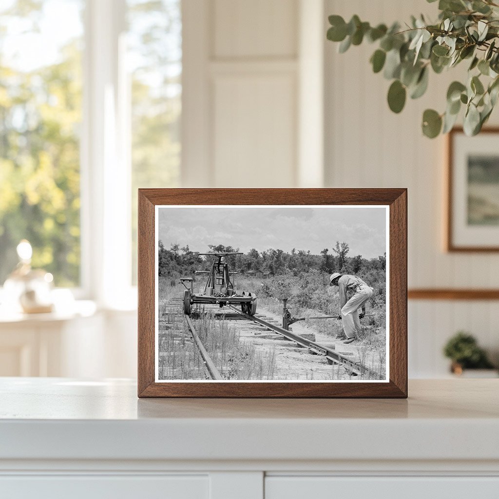 Removal of Railroad Tracks in Careyville Florida 1937 - Available at KNOWOL