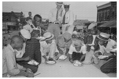 Rice Eating Contest National Rice Festival Crowley 1938 - Available at KNOWOL