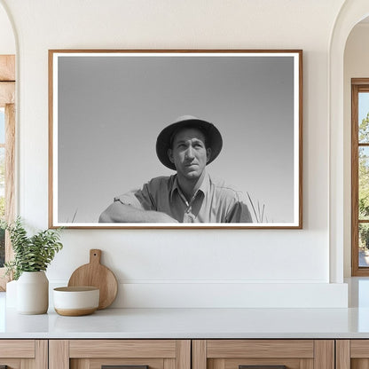 Rice Farmer Working in Fields Crowley Louisiana 1938 - Available at KNOWOL