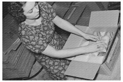 Rice Packaging at Louisiana State Mill September 1938 - Available at KNOWOL