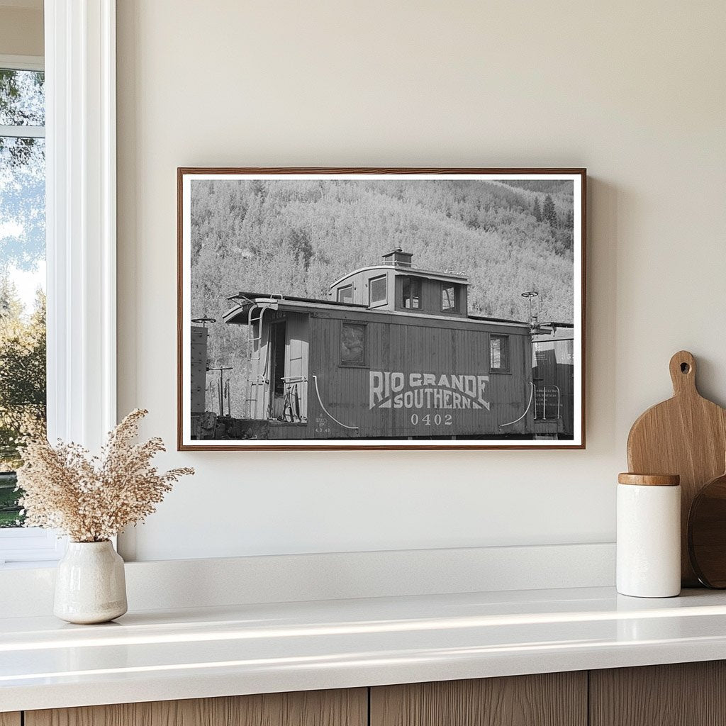 Rio Grande Southern Caboose Telluride Colorado 1940 - Available at KNOWOL