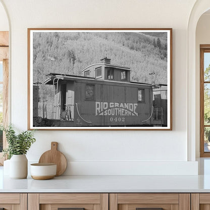 Rio Grande Southern Caboose Telluride Colorado 1940 - Available at KNOWOL