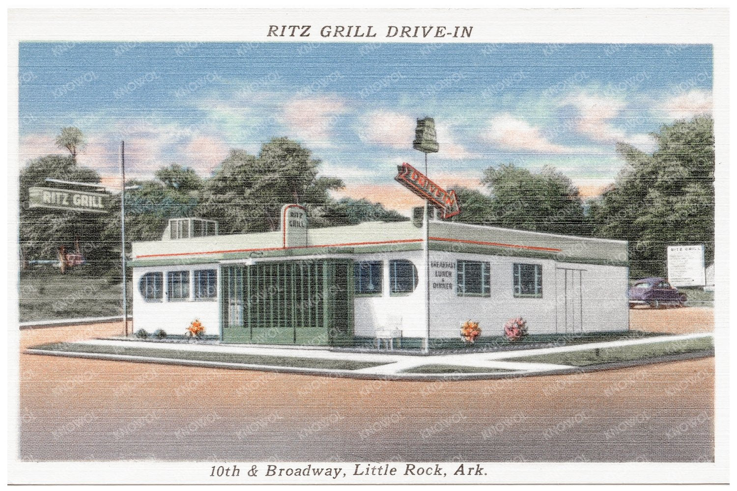 Ritz Grill Drive - in Postcard 1930 - 1945 - Available at KNOWOL