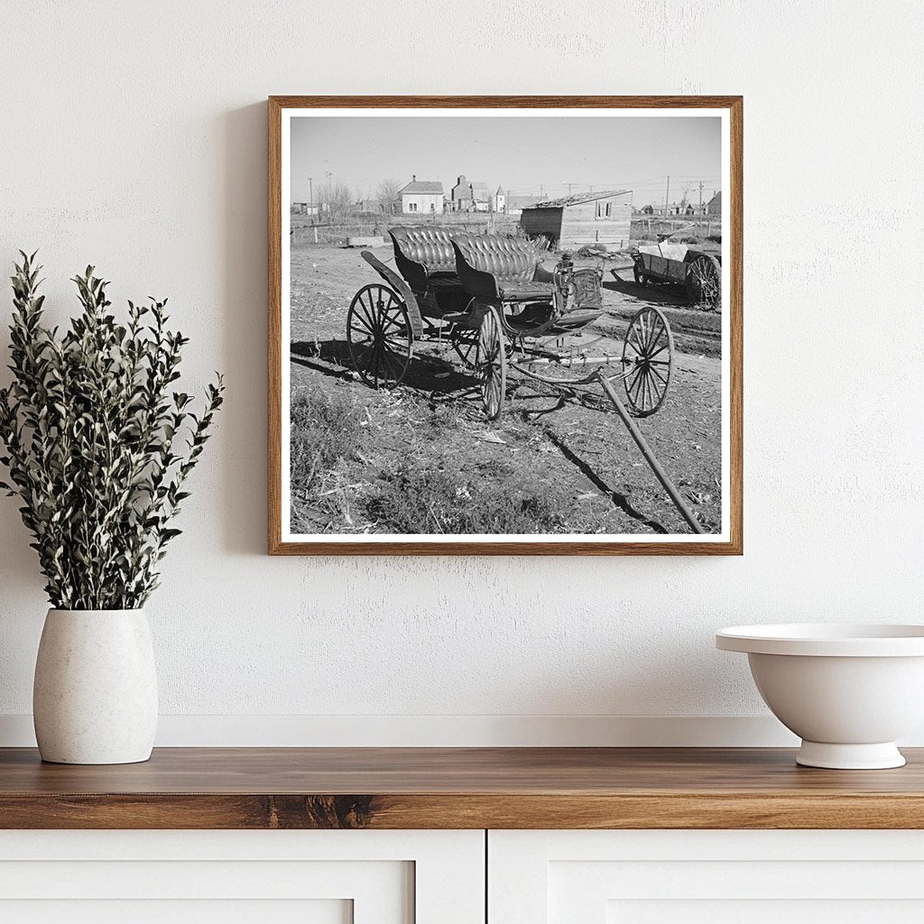 Roadside Scene in Des Lacs North Dakota 1937 - Available at KNOWOL