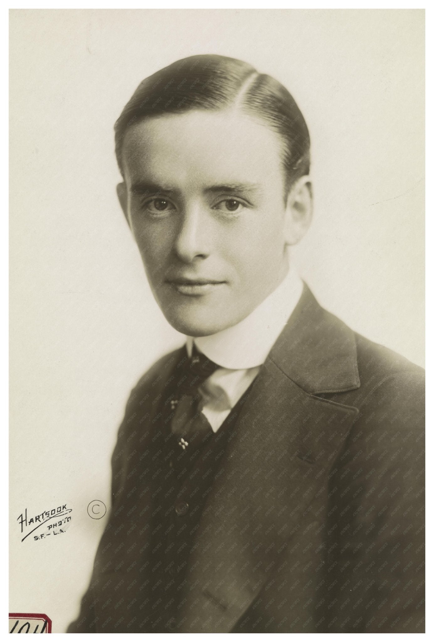 Robert Harron Silent Film Actor Portrait 1915 Vintage Image – KNOWOL