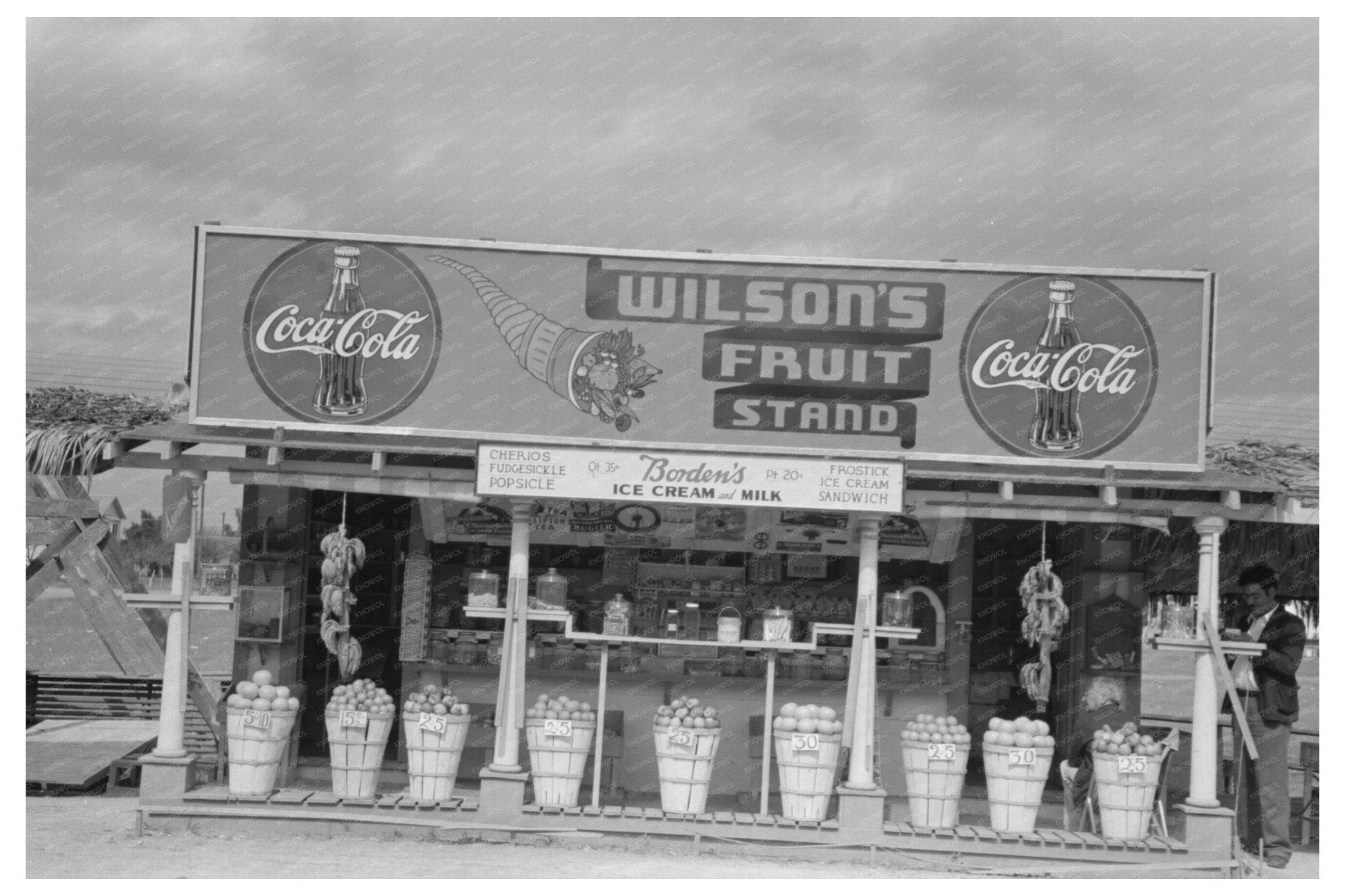 Robstown Texas Fruit Stand February 1939 Image - Available at KNOWOL