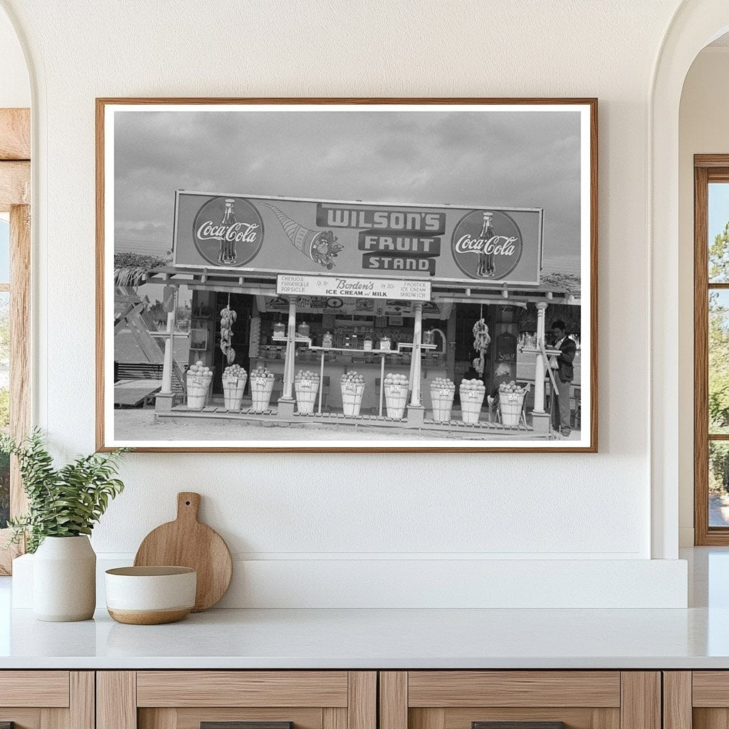 Robstown Texas Fruit Stand February 1939 Image - Available at KNOWOL