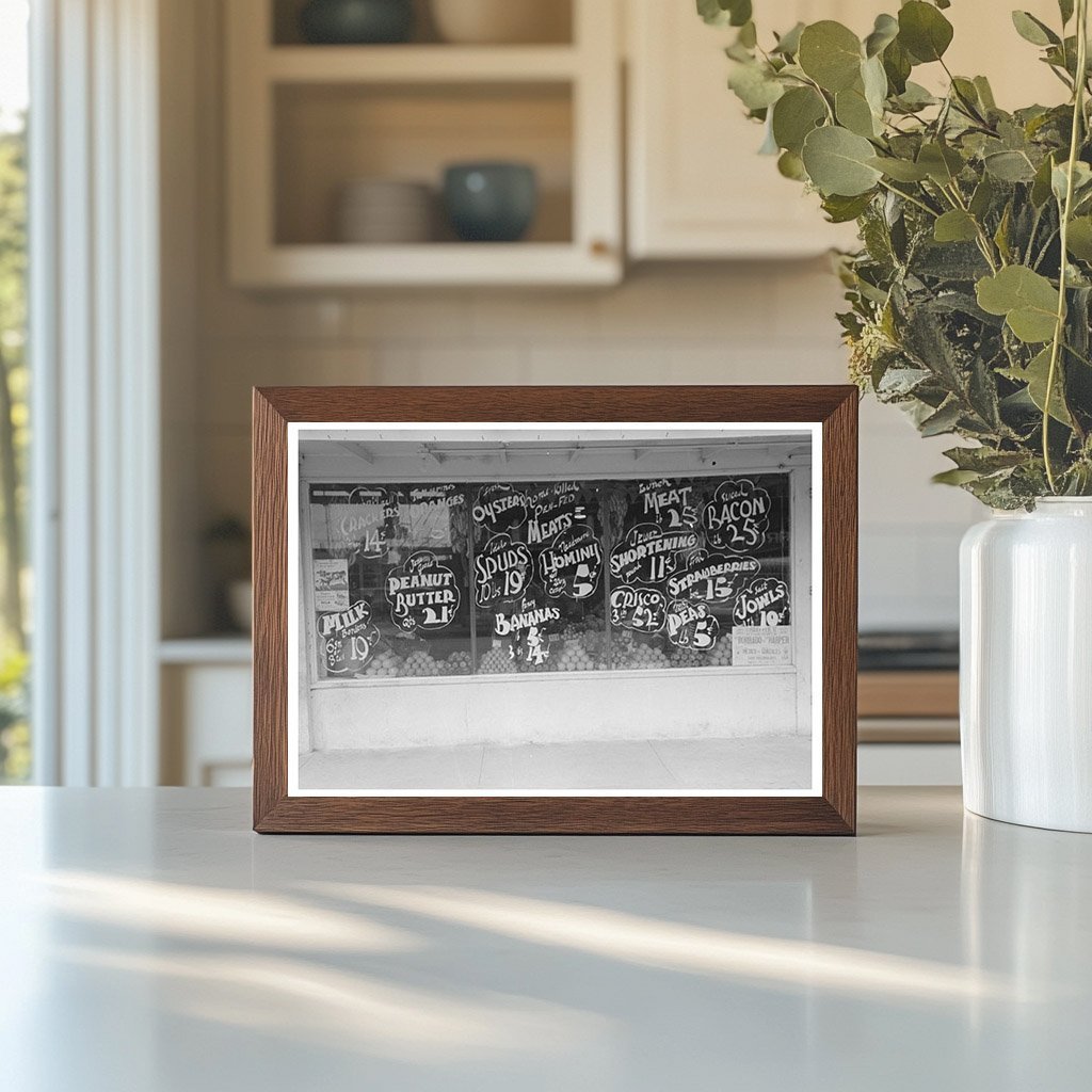 Robstown Texas Store Window February 1939 - Available at KNOWOL