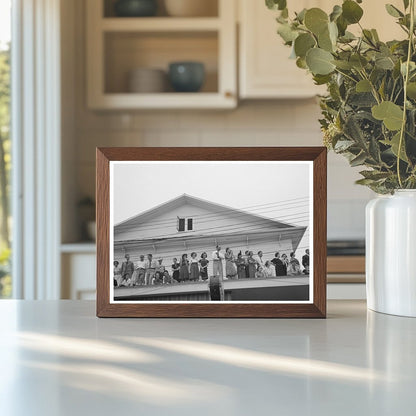 Rooftop View of National Rice Festival Parade 1938 - Available at KNOWOL