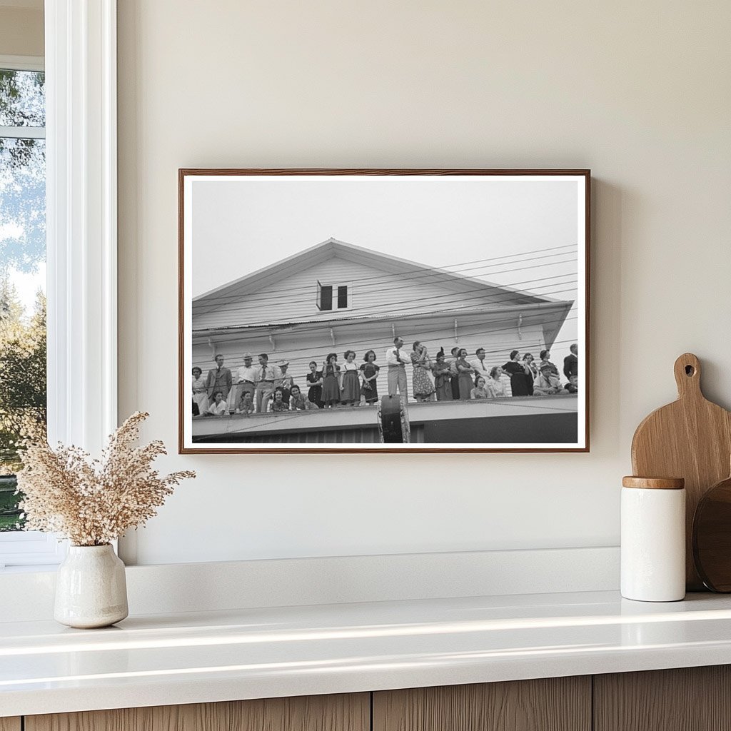 Rooftop View of National Rice Festival Parade 1938 - Available at KNOWOL