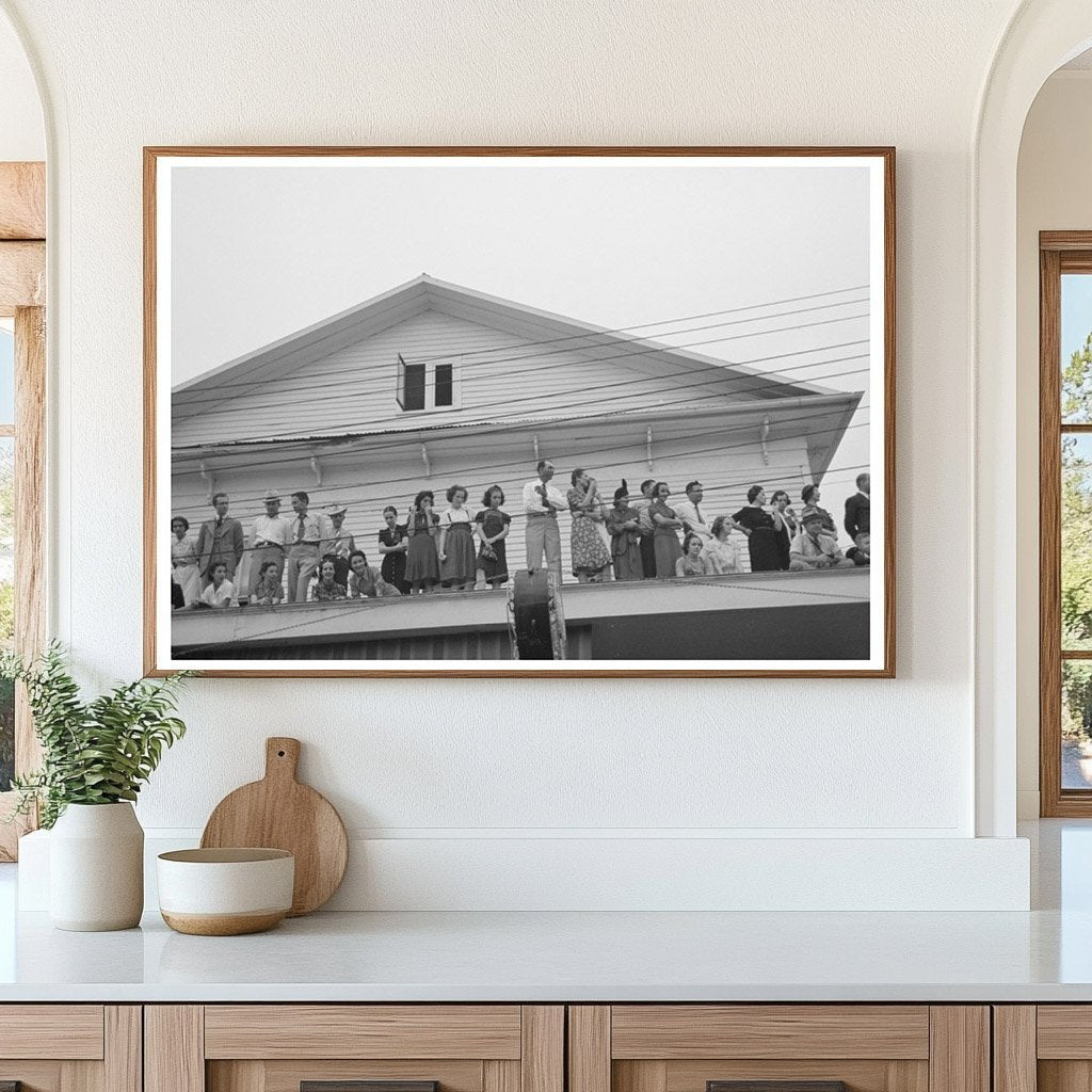 Rooftop View of National Rice Festival Parade 1938 - Available at KNOWOL