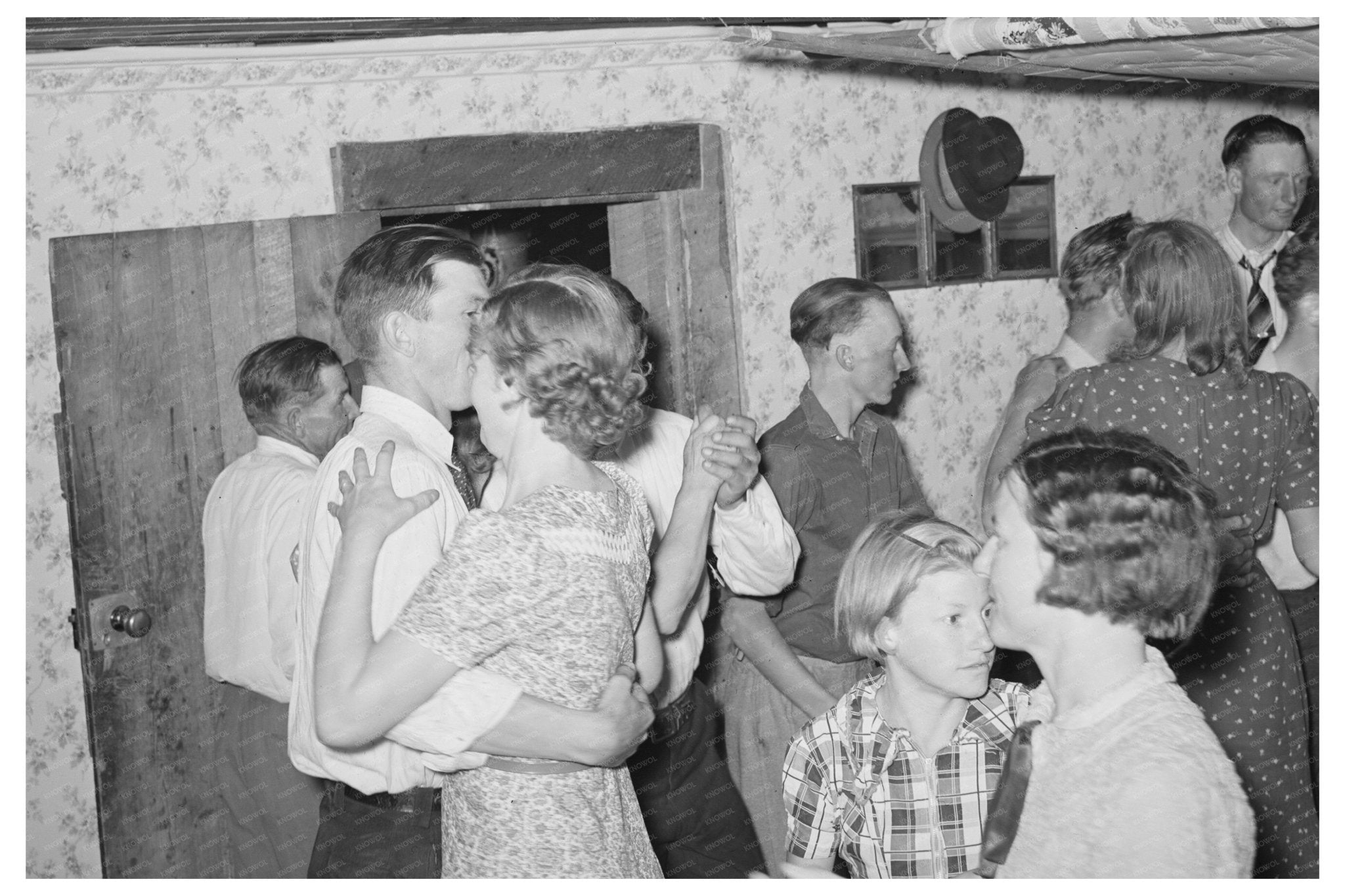 Round Dance at Square Dance Event Pie Town New Mexico 1940 - Available at KNOWOL