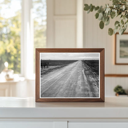 Rural County Road and Potato Fields Kern County 1939 - Available at KNOWOL