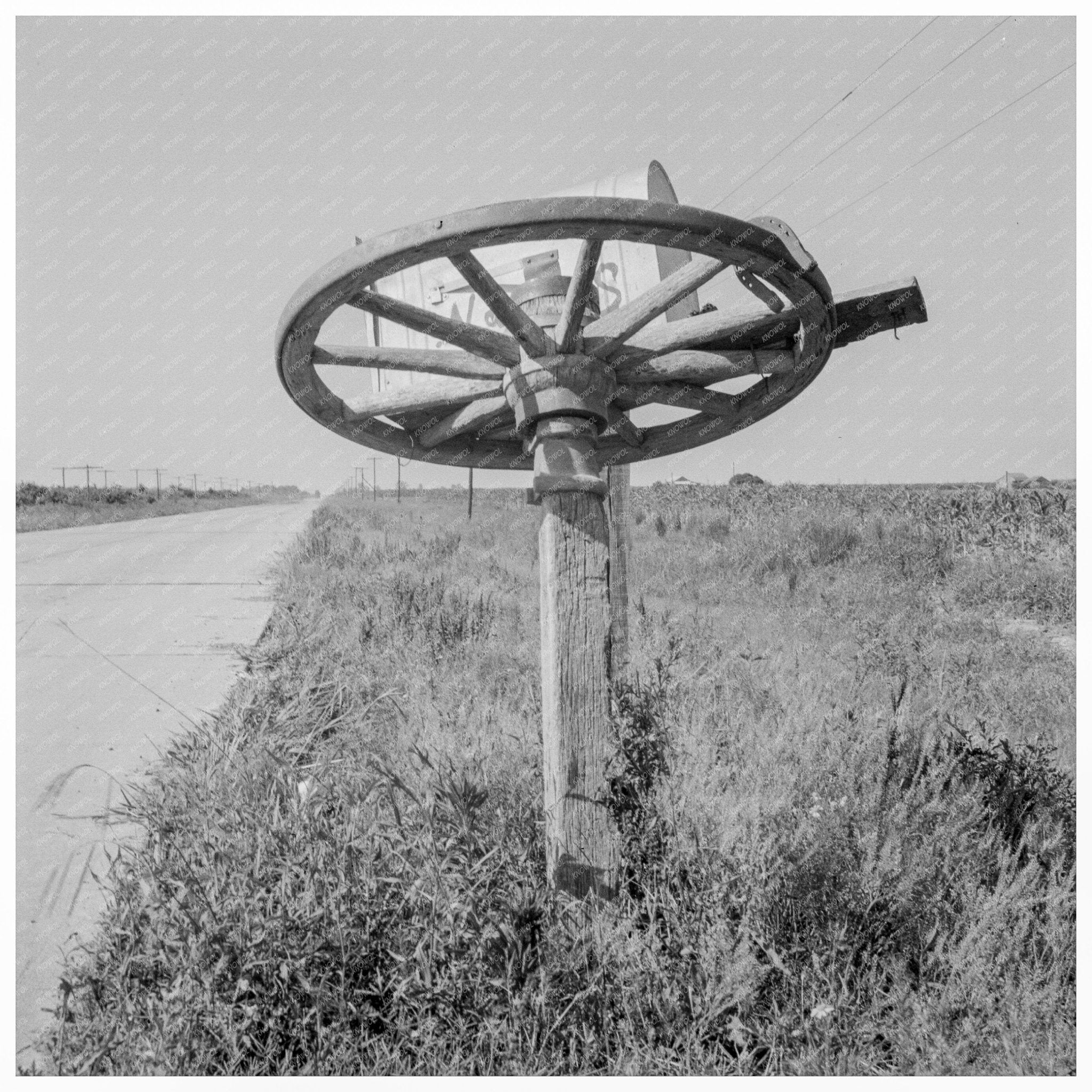 Rural Mailbox in Mississippi 1937 FSA OWI Collection - Available at KNOWOL