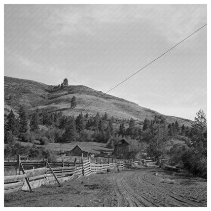 Rural Road and Farm in Ola Idaho July 1942 - Available at KNOWOL