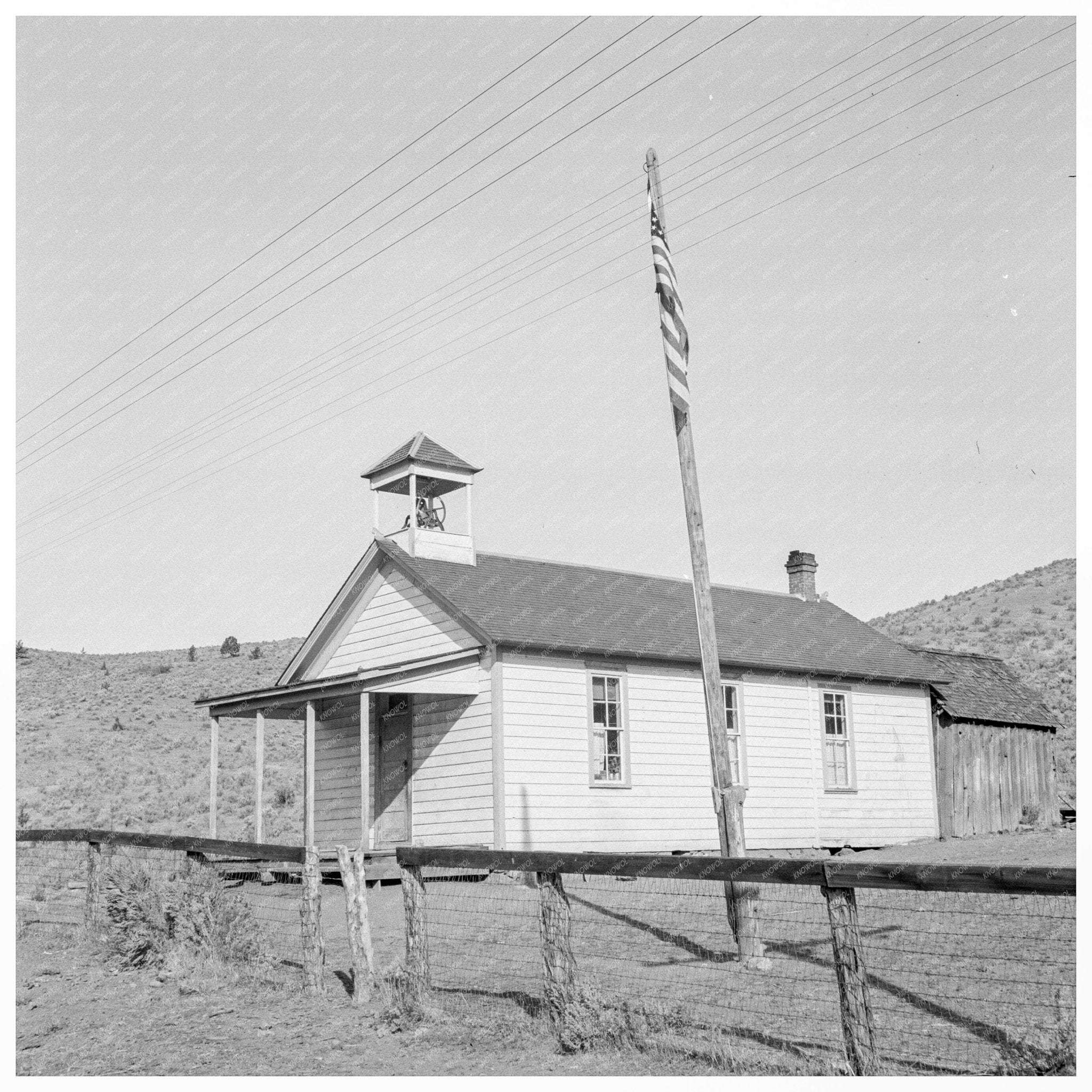 Rural School in Baker County Oregon 1939 - Available at KNOWOL