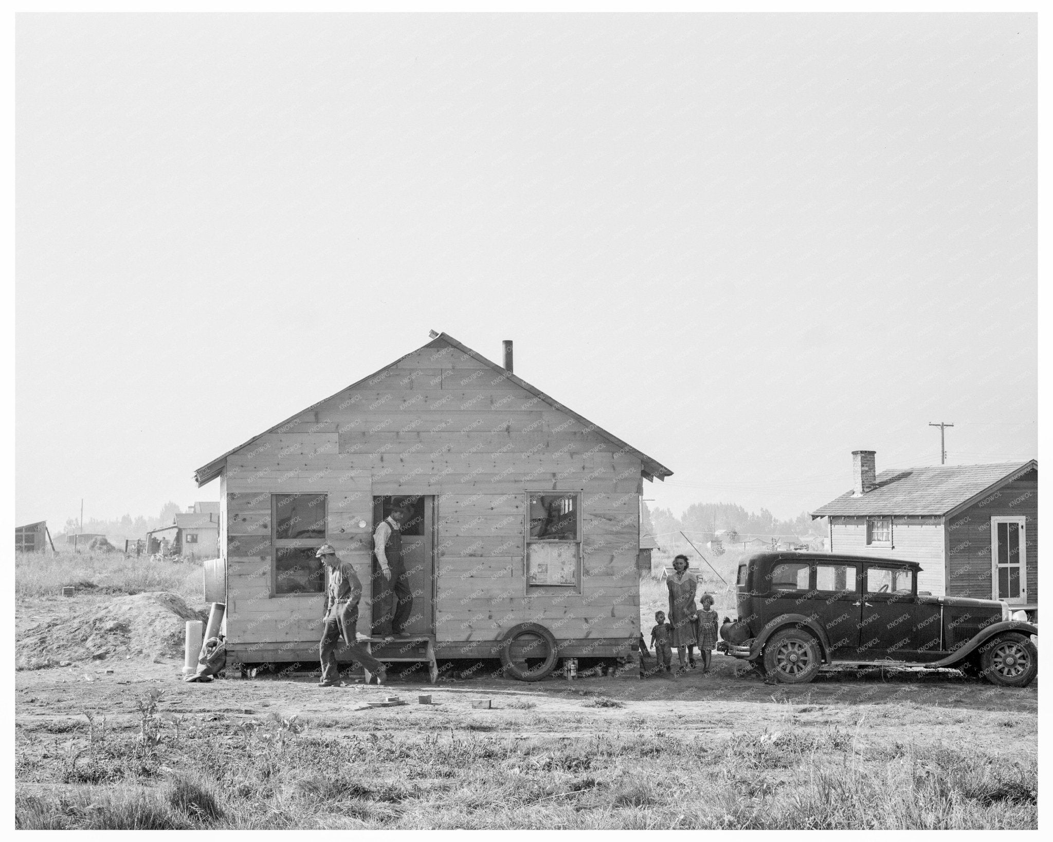 Rural Shack Community Near Klamath Falls Oregon 1939 - Available at KNOWOL